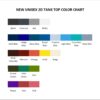 tank top color chart - Assassination Classroom Store