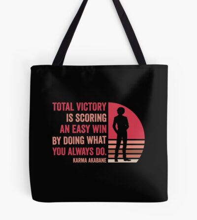 Karma Akabane Quote Tote Bag Official Assassination Classroom Merch