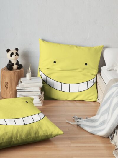 That Endearing Character. That Big Yellow Octopus From Assassination Classroom. Throw Pillow Official Assassination Classroom Merch