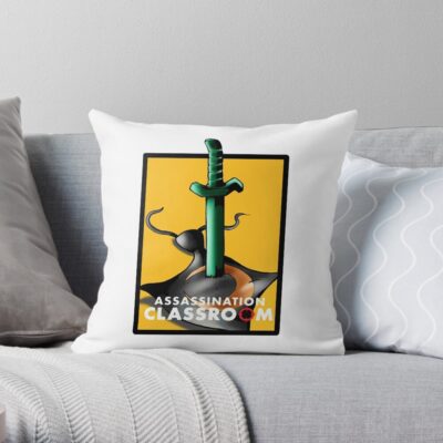 Assassination Complete Throw Pillow Official Assassination Classroom Merch