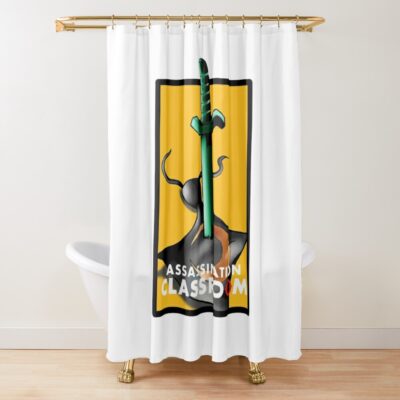 Assassination Complete Shower Curtain Official Assassination Classroom Merch