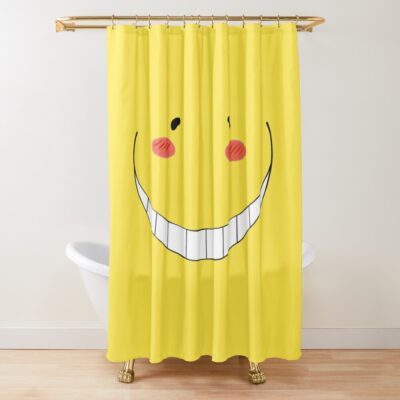 Koro Sensei Assassination Classroom , Korosensei Face Shower Curtain Official Assassination Classroom Merch