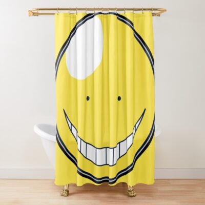 Koro Sensei Assassination Classroom , Korosensei Face Shower Curtain Official Assassination Classroom Merch