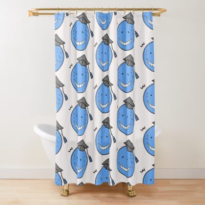 Koro-Sensei Shocked Form Print Shower Curtain Official Assassination Classroom Merch