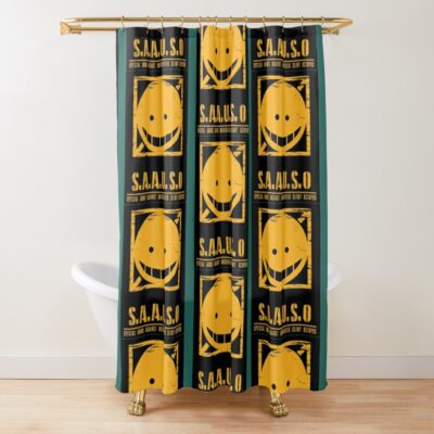 Assassination Classroom Koro Sensei Premium Shower Curtain Official Assassination Classroom Merch