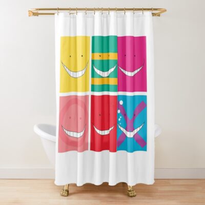 Faces - Assassination Classroom Shower Curtain Official Assassination Classroom Merch