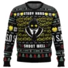 Study Well Shoot Hard Assassination Classroom Ugly Christmas Sweater FRONT mockup - Assassination Classroom Store